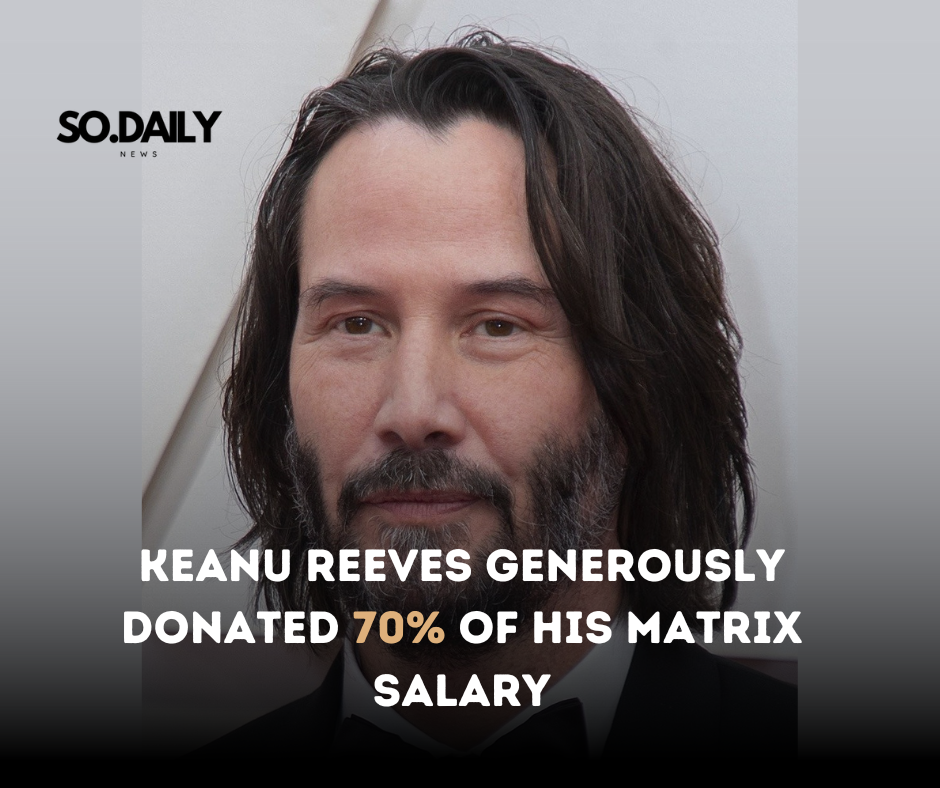 Keanu Reeves Generously Donated 70% of His Matrix Salary