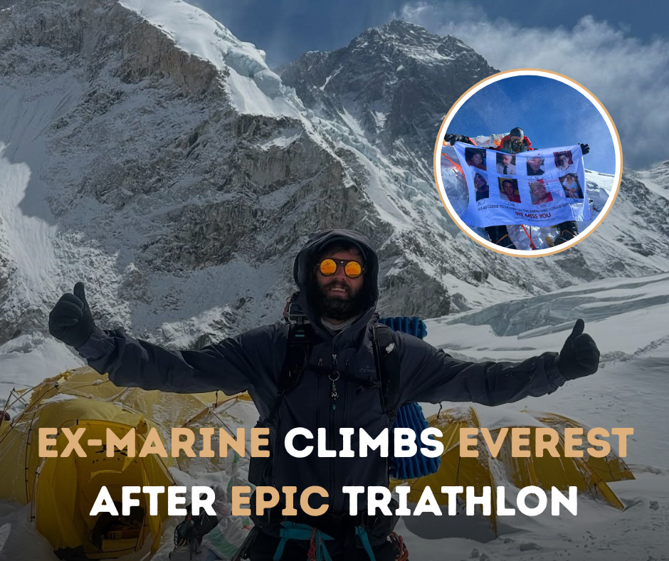 Ex-Marine Climbs Everest After Epic Triathlon